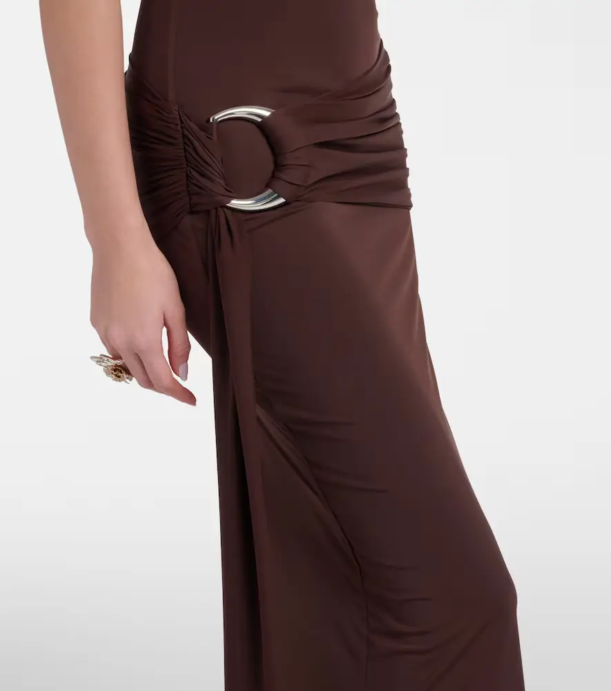 DE LA VALI Aidana draped jersey maxi dress | Thumbnail 3