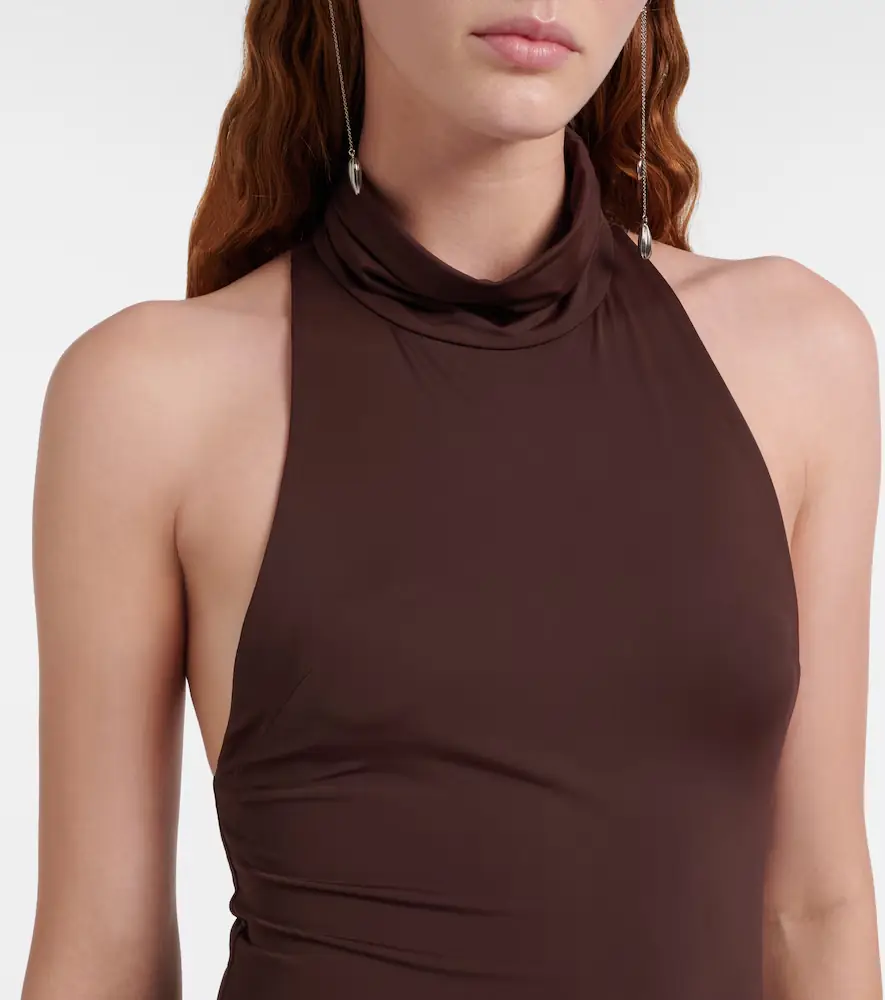 DE LA VALI Aidana draped jersey maxi dress | Thumbnail 6