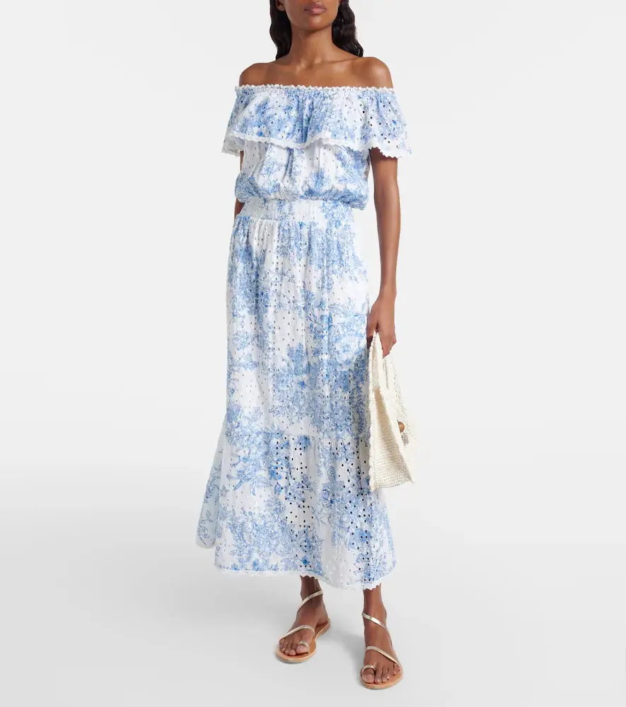 Melissa Odabash Larna printed cotton midi dress | Thumbnail 2