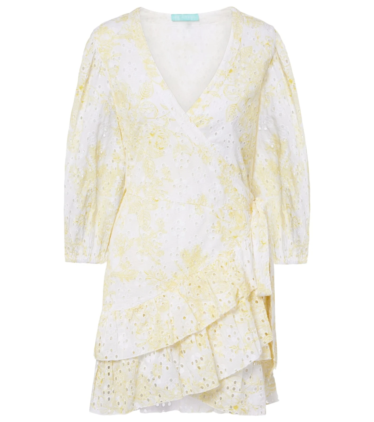 Tabitha broderie anglaise cotton wrap dress