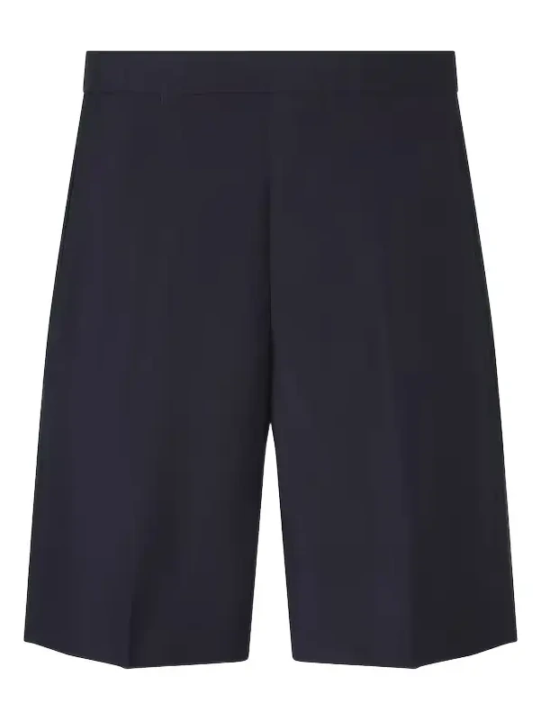 Wool and mohair Bermuda shorts