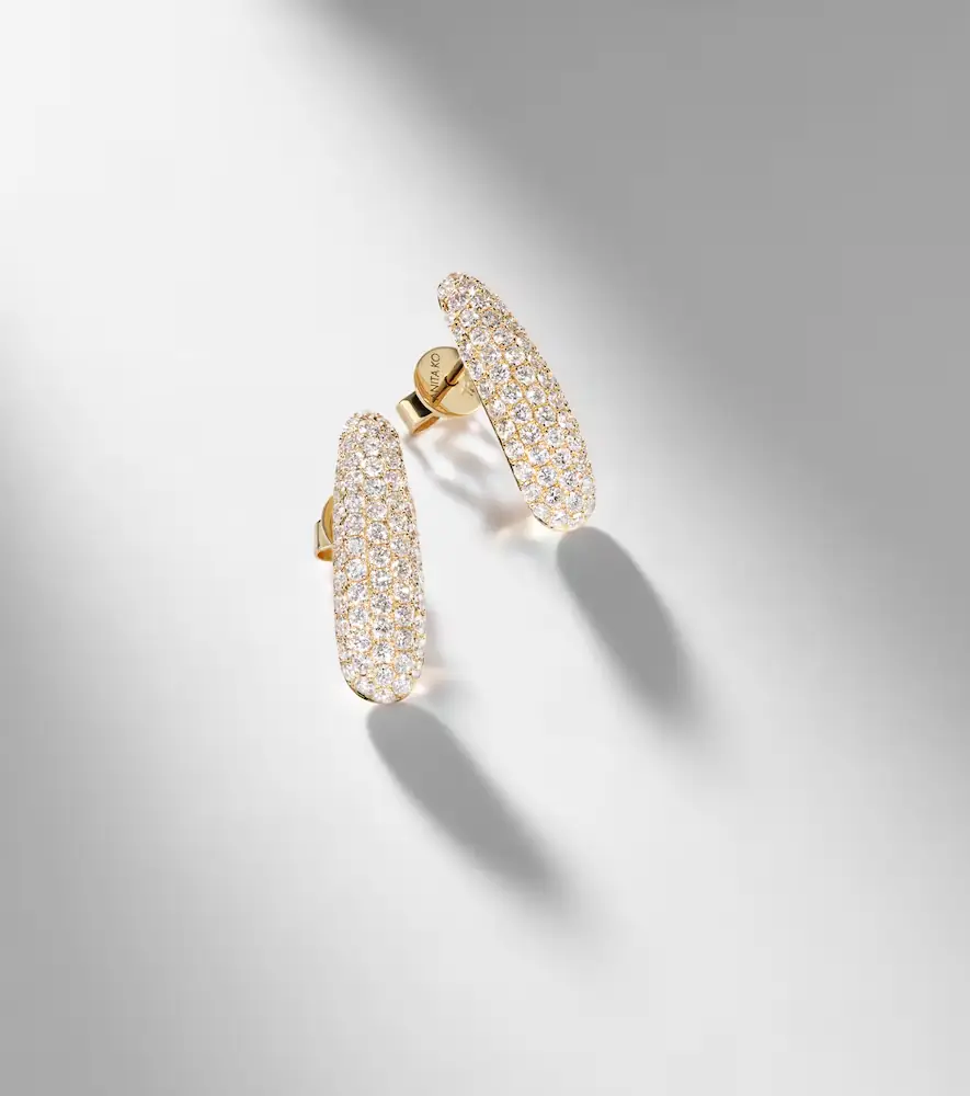 Anita Ko Claire Petite 18kt gold earrings with diamonds | Thumbnail 5 Anita Ko Claire Petite 18kt gold earrings with diamonds | Thumbnail 5