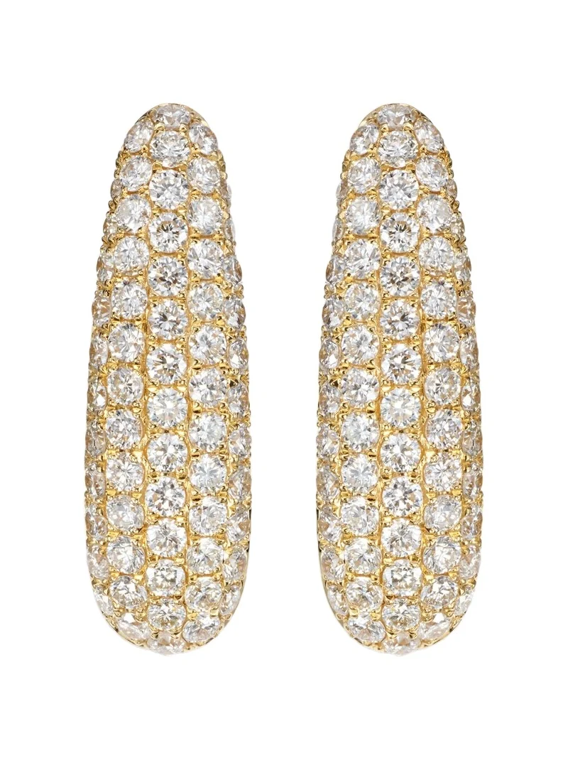 Claire Petite 18kt gold earrings with diamonds