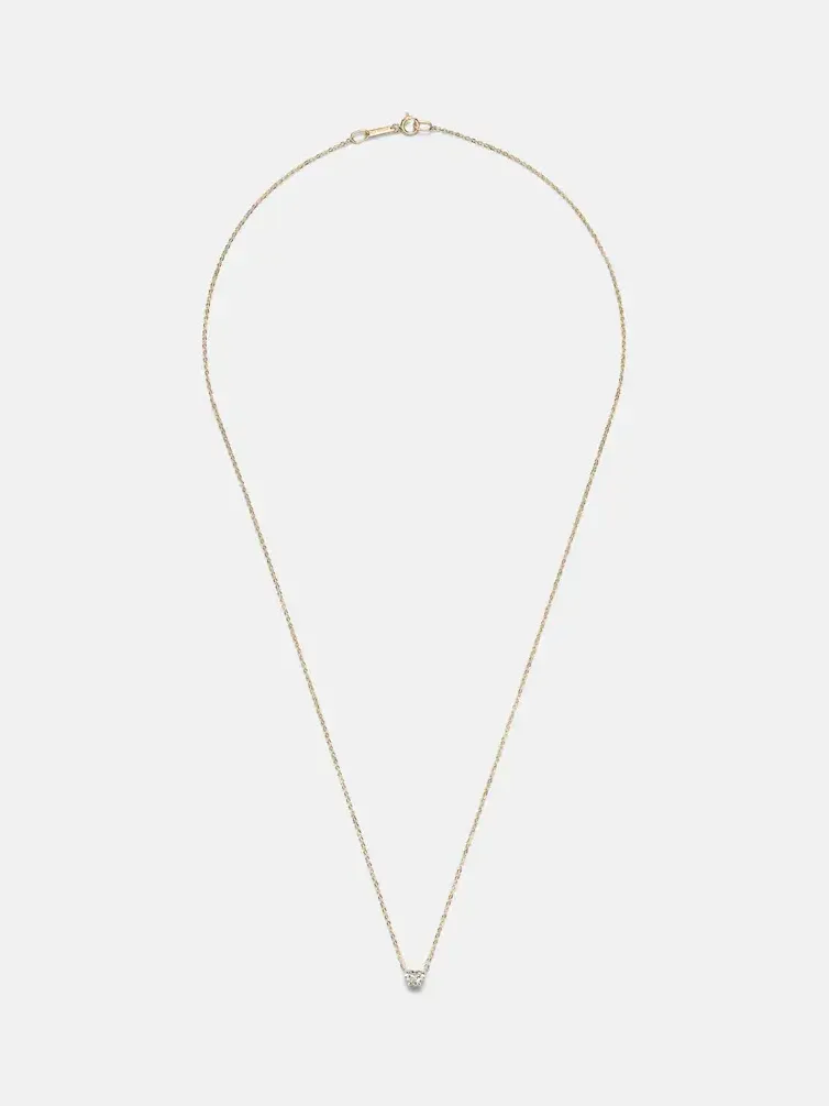18kt gold necklace with diamonds 18kt gold necklace with diamonds