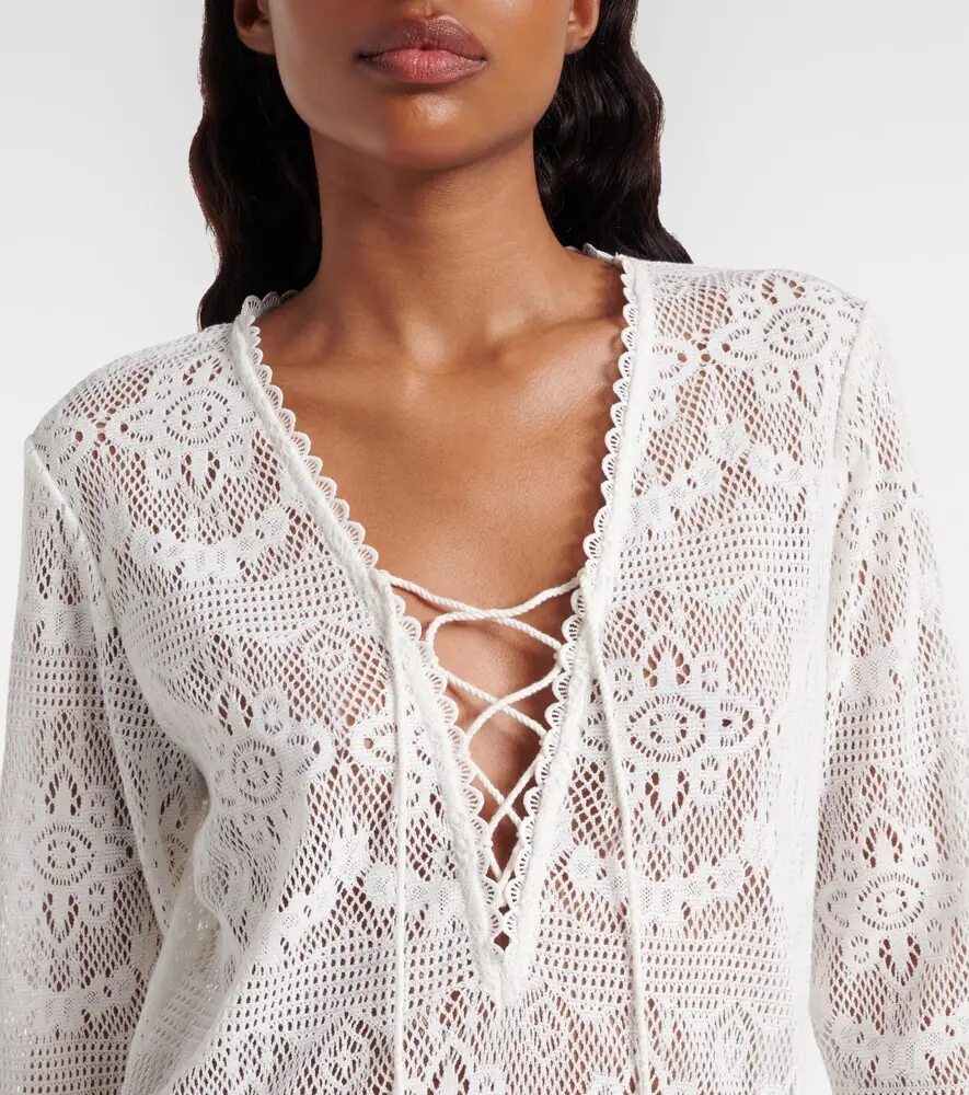 Melissa Odabash Melina crochet beach cover-up | Thumbnail 4 Melissa Odabash Melina crochet beach cover-up | Thumbnail 4