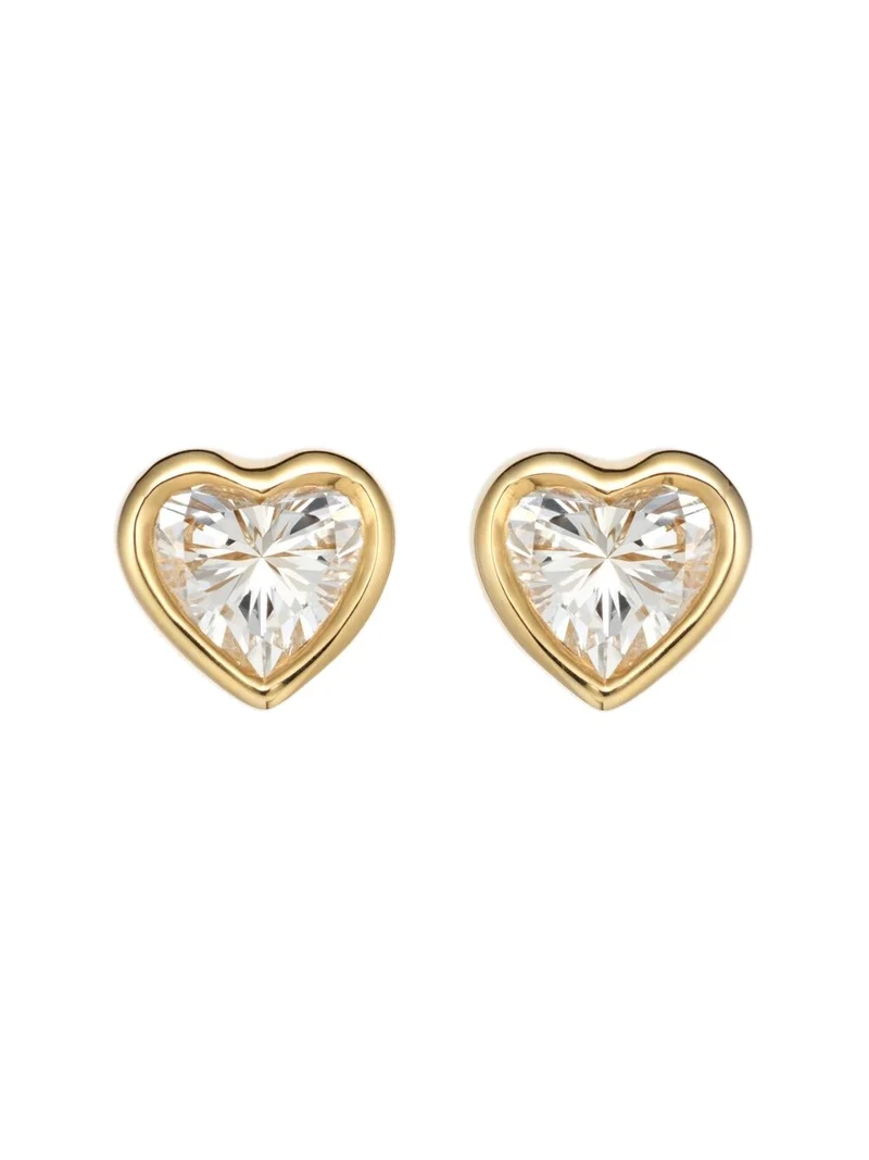 Anita Ko Heart 18kt gold earrings with diamonds
