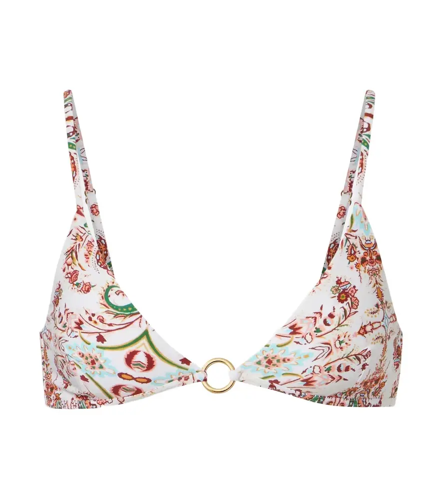 Melissa Odabash Greece printed triangle bikini top | Image 1 Melissa Odabash Greece printed triangle bikini top | Image 1