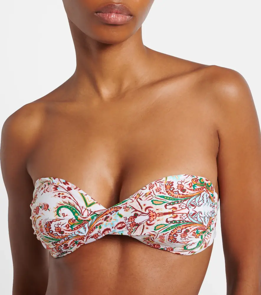 Melissa Odabash Martinique printed bandeau bikini top | Thumbnail 4 Melissa Odabash Martinique printed bandeau bikini top | Thumbnail 4
