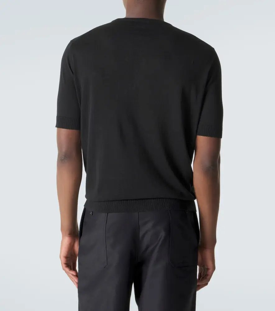 Thom Sweeney Silk and linen Henley shirt | Thumbnail 3 Thom Sweeney Silk and linen Henley shirt | Thumbnail 3