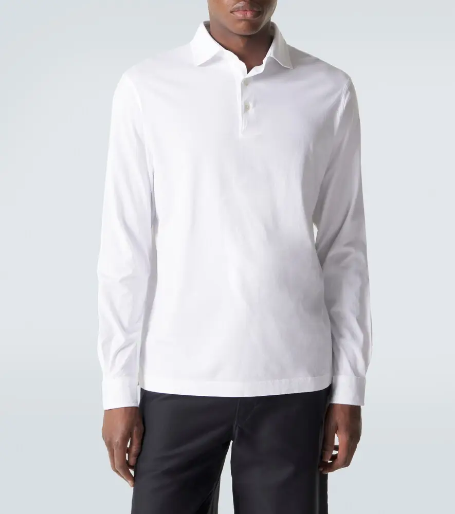 Thom Sweeney Cotton polo shirt | Thumbnail 4 Thom Sweeney Cotton polo shirt | Thumbnail 4