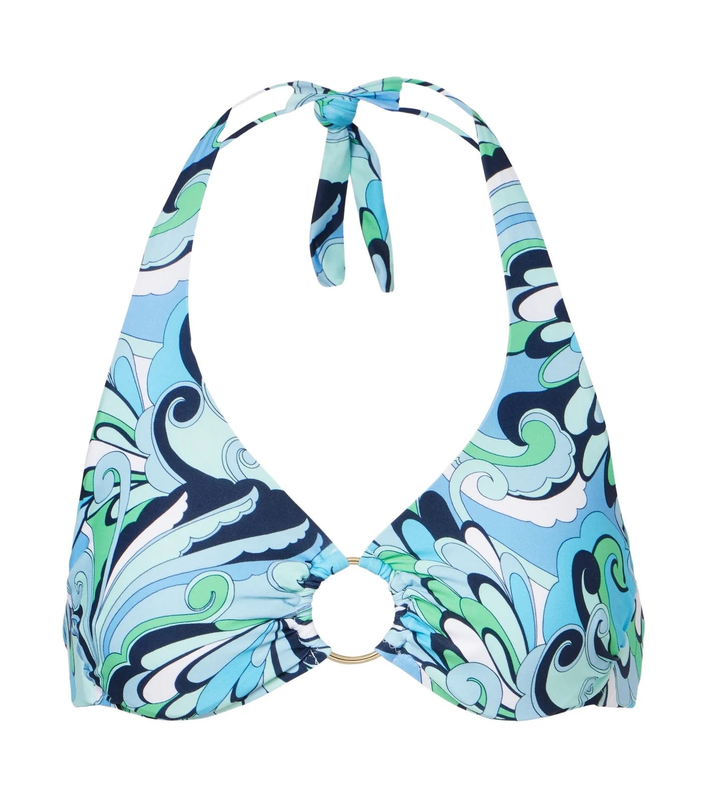 Brussels printed ring-detail bikini top Brussels printed ring-detail bikini top