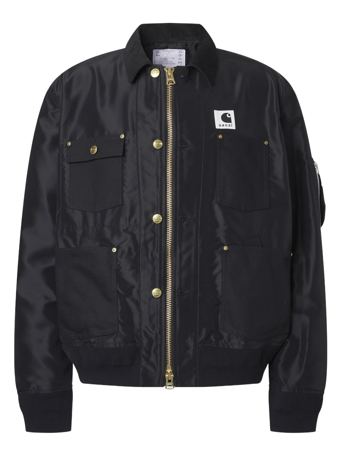 Sacai x Carhartt corduroy-trimmed blouson jacket