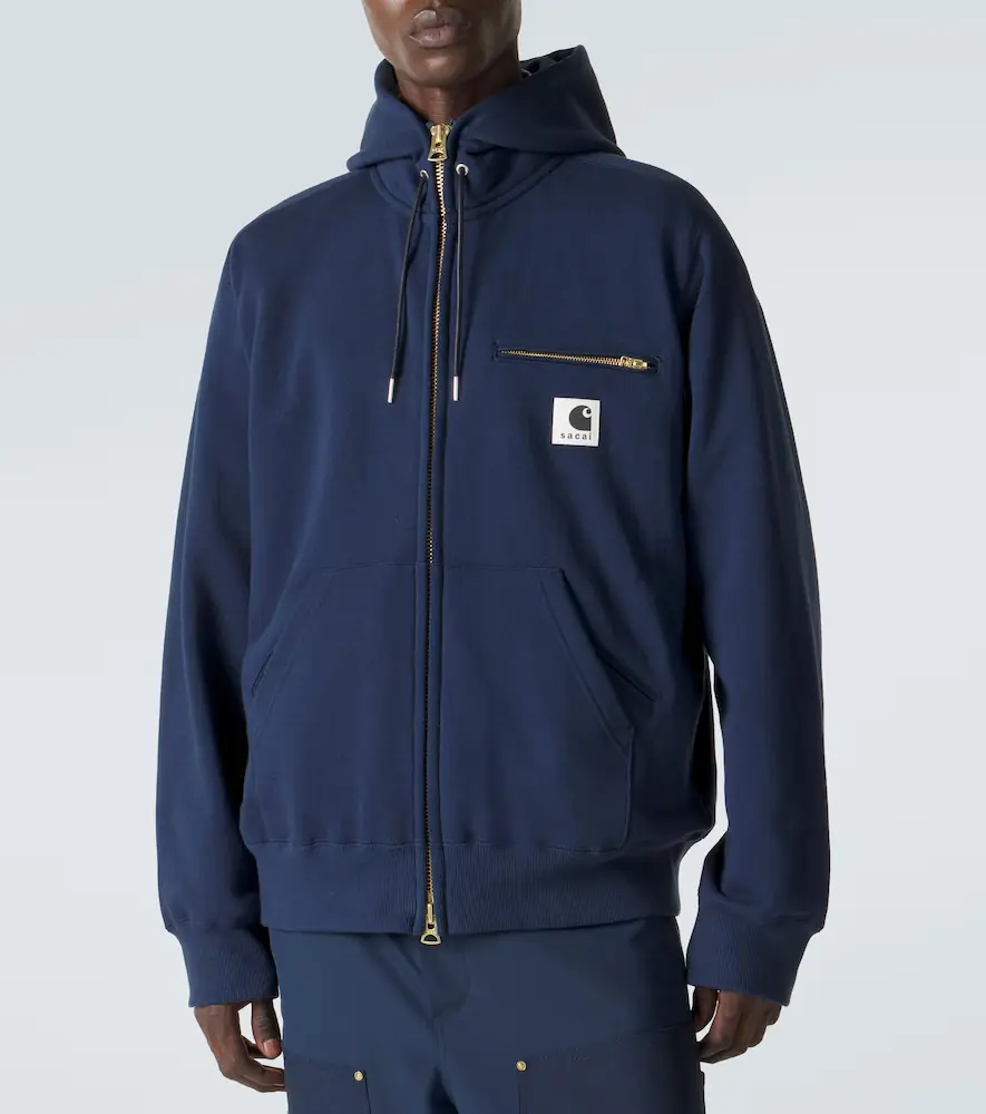 Sacai x Carhartt cotton jersey hoodie | Thumbnail 5 Sacai x Carhartt cotton jersey hoodie | Thumbnail 5