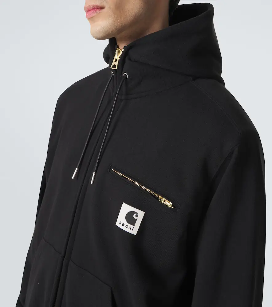 Sacai x Carhartt cotton jersey hoodie | Thumbnail 2 Sacai x Carhartt cotton jersey hoodie | Thumbnail 2