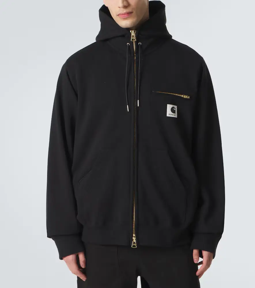 Sacai x Carhartt cotton jersey hoodie | Thumbnail 3 Sacai x Carhartt cotton jersey hoodie | Thumbnail 3