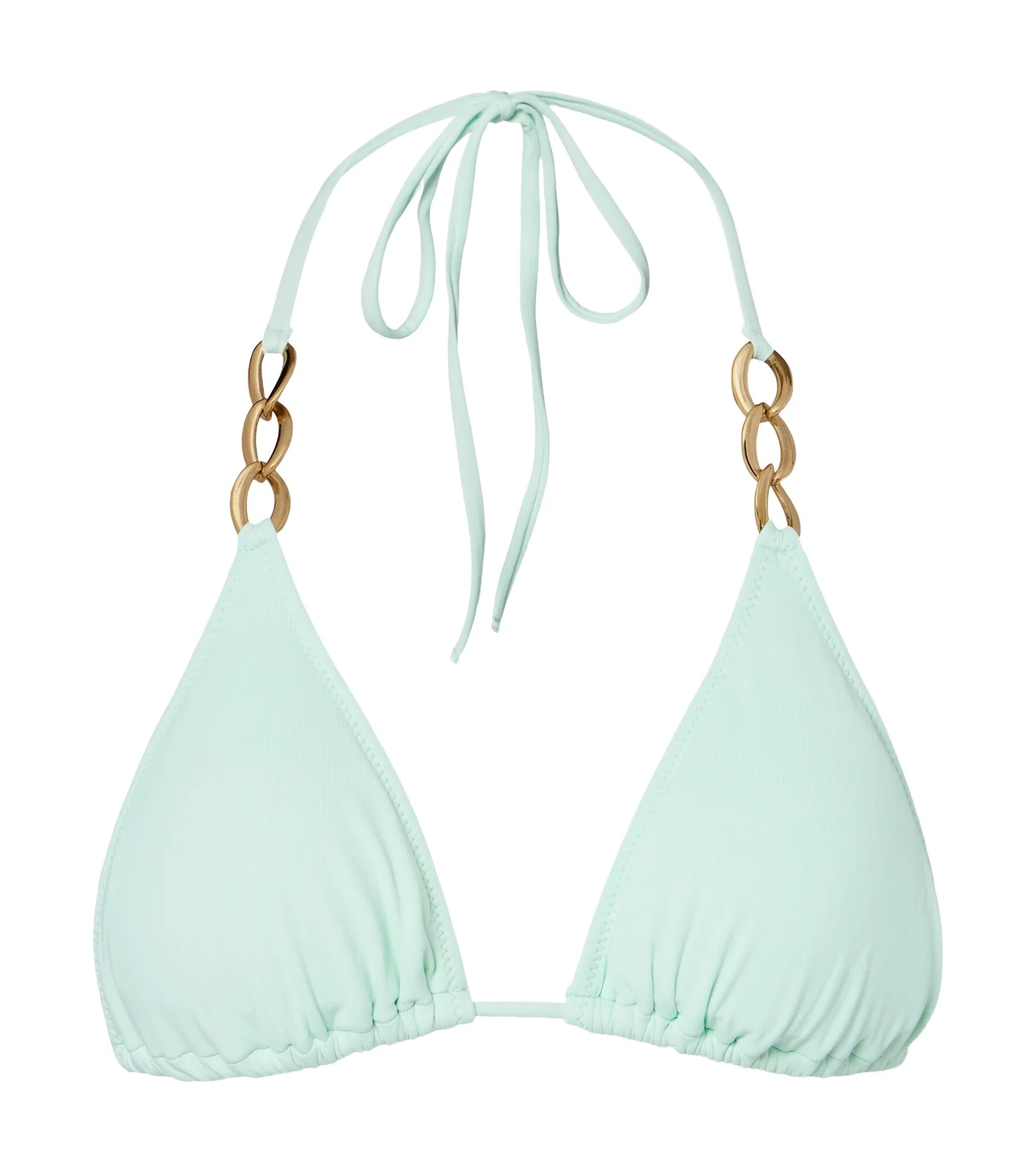 Chain-detail bikini top