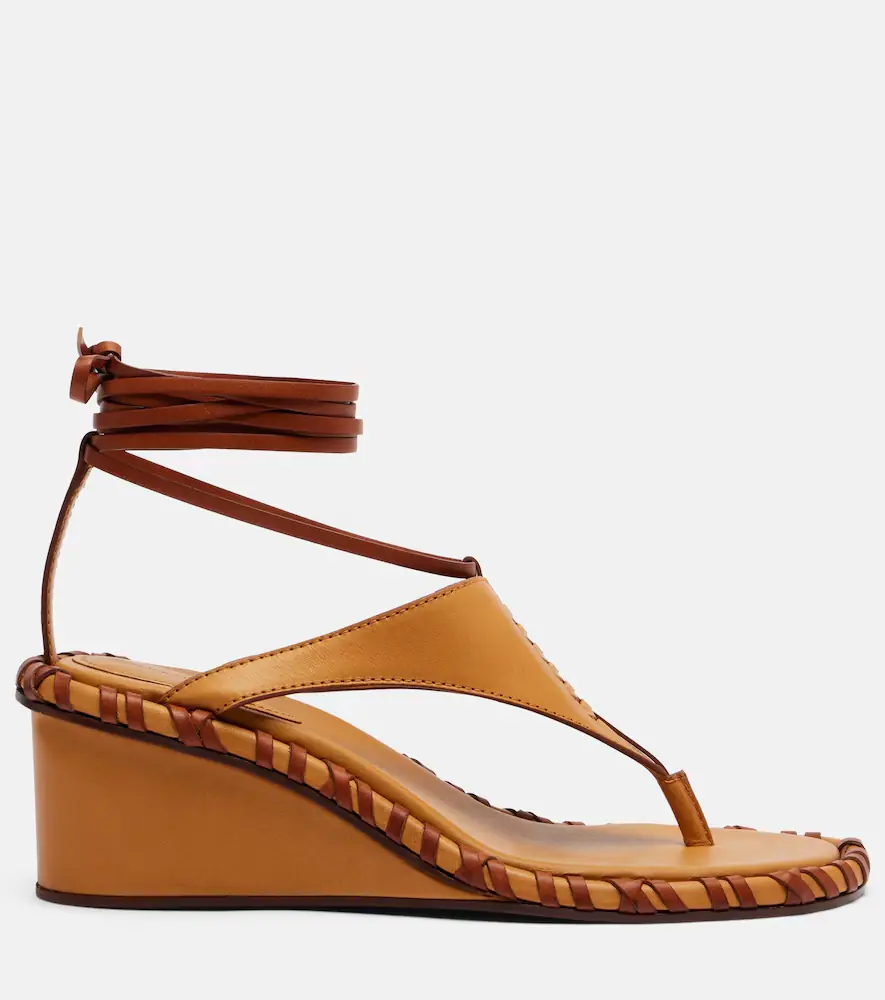 Zimmermann Leather wedge sandals | Thumbnail 2 Zimmermann Leather wedge sandals | Thumbnail 2