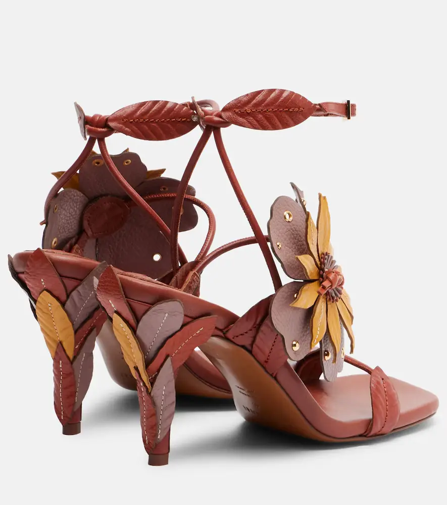 Zimmermann Brightside floral-appliqué leather sandals | Thumbnail 2 Zimmermann Brightside floral-appliqué leather sandals | Thumbnail 2