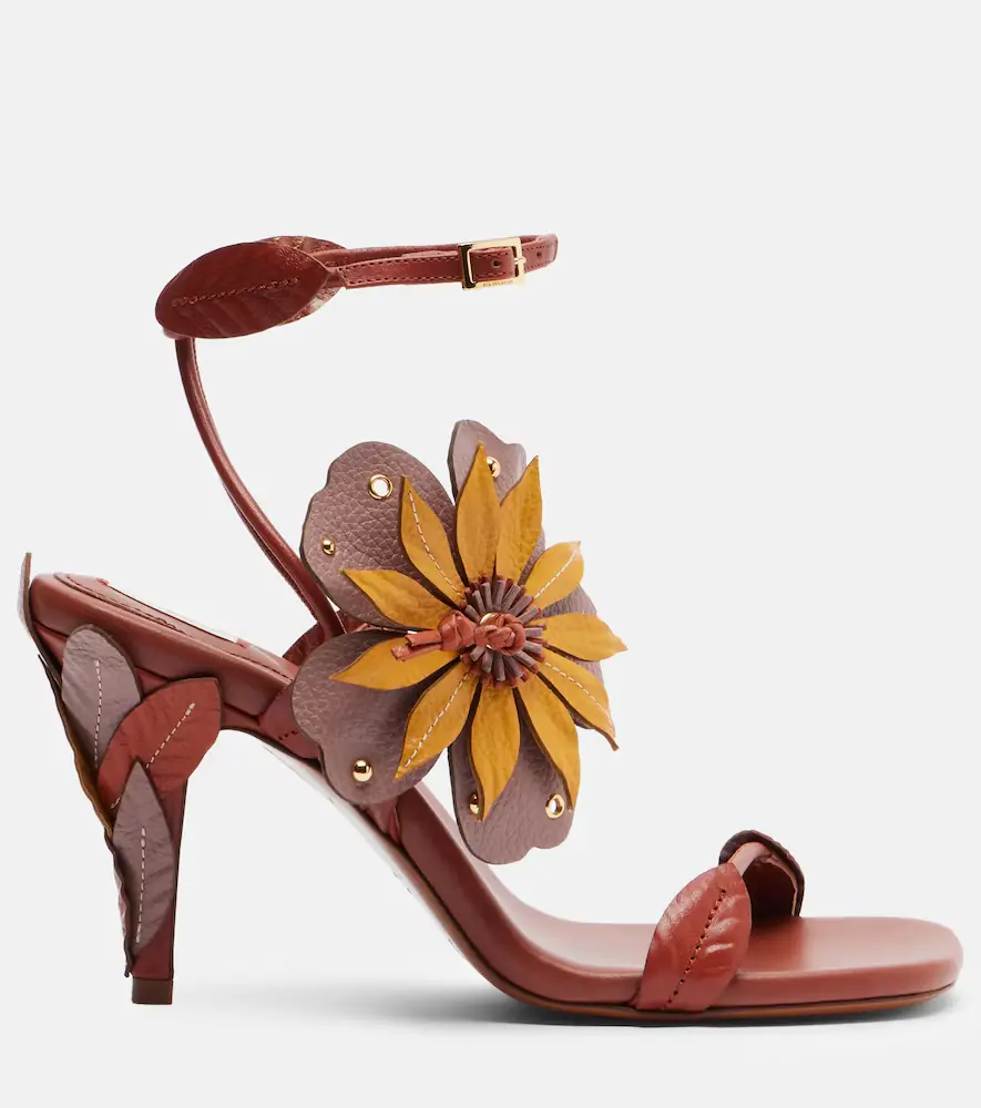 Zimmermann Brightside floral-appliqué leather sandals | Thumbnail 3 Zimmermann Brightside floral-appliqué leather sandals | Thumbnail 3