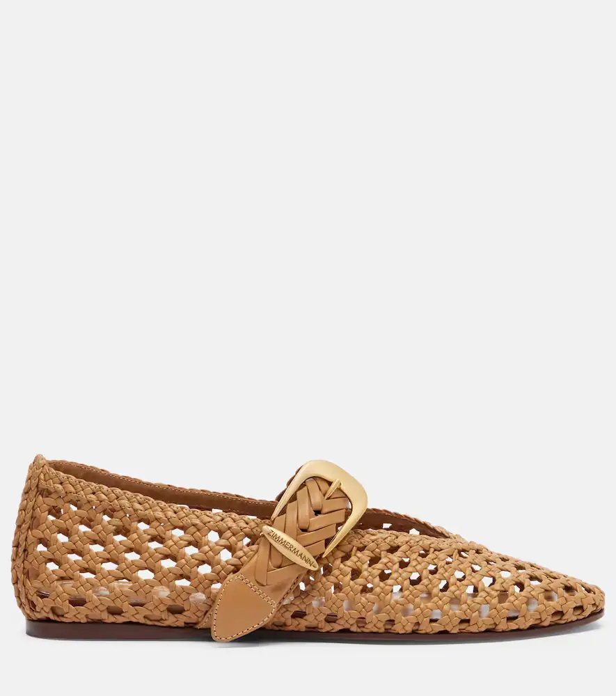 Zimmermann Alchemy woven leather Mary Jane flats | Thumbnail 3 Zimmermann Alchemy woven leather Mary Jane flats | Thumbnail 3