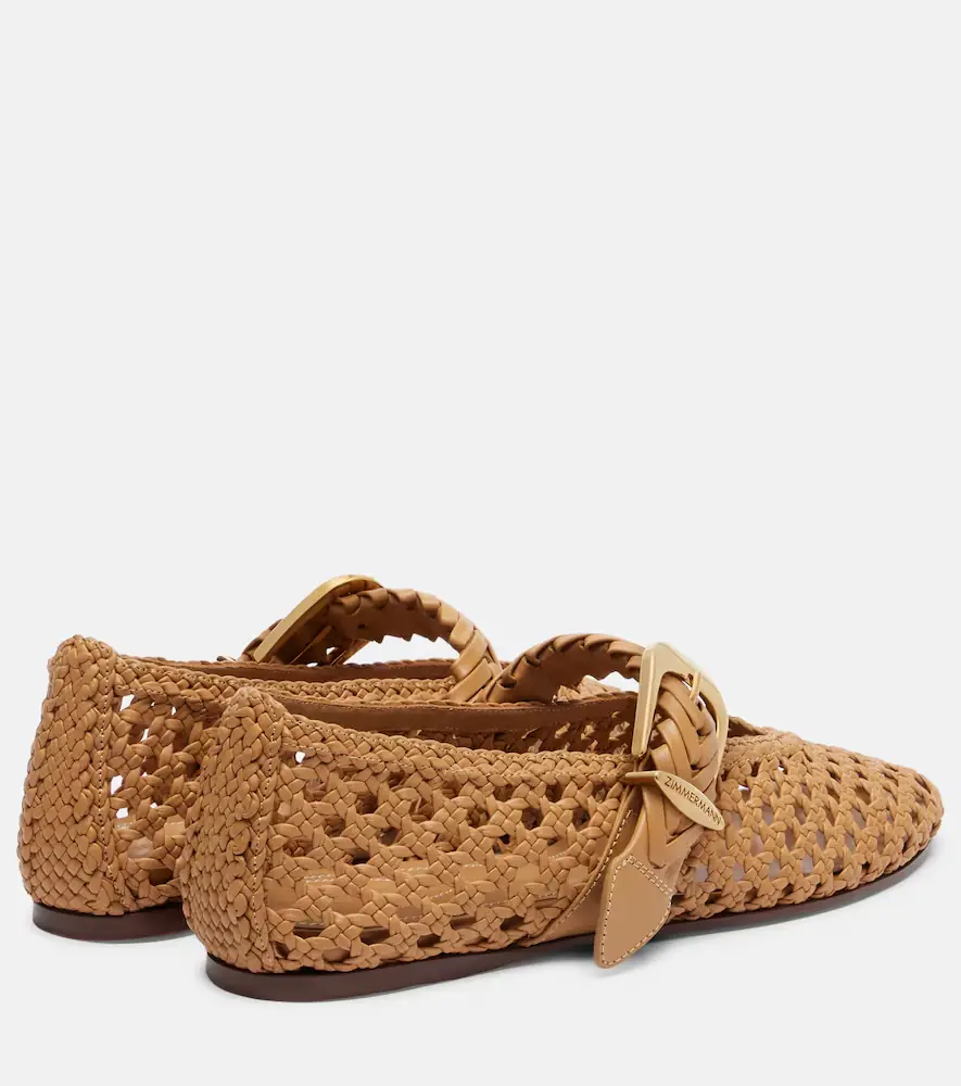 Zimmermann Alchemy woven leather Mary Jane flats | Thumbnail 4 Zimmermann Alchemy woven leather Mary Jane flats | Thumbnail 4
