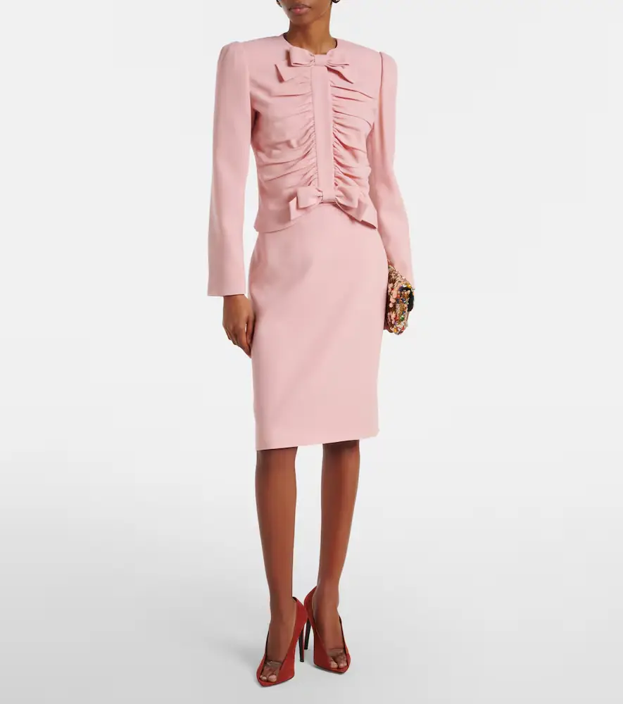 Valentino Garavani Virgin wool crêpe jacket | Thumbnail 3