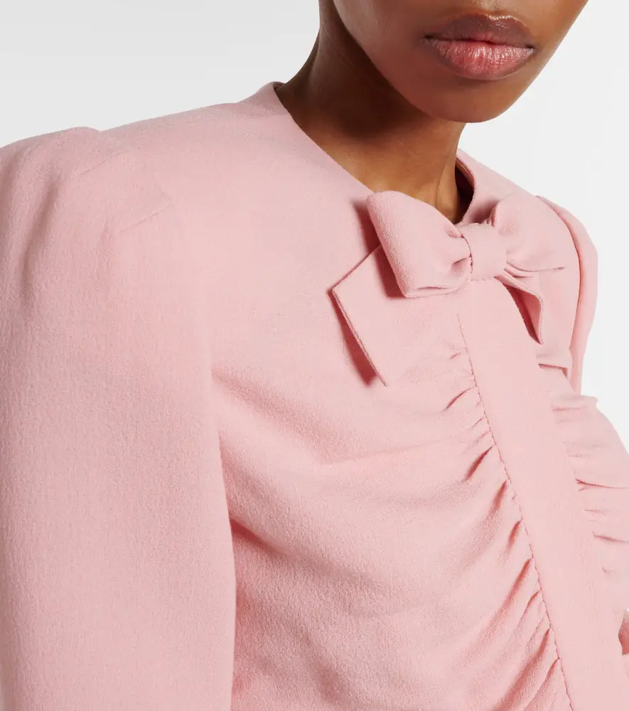 Valentino Garavani Virgin wool crêpe jacket | Thumbnail 6