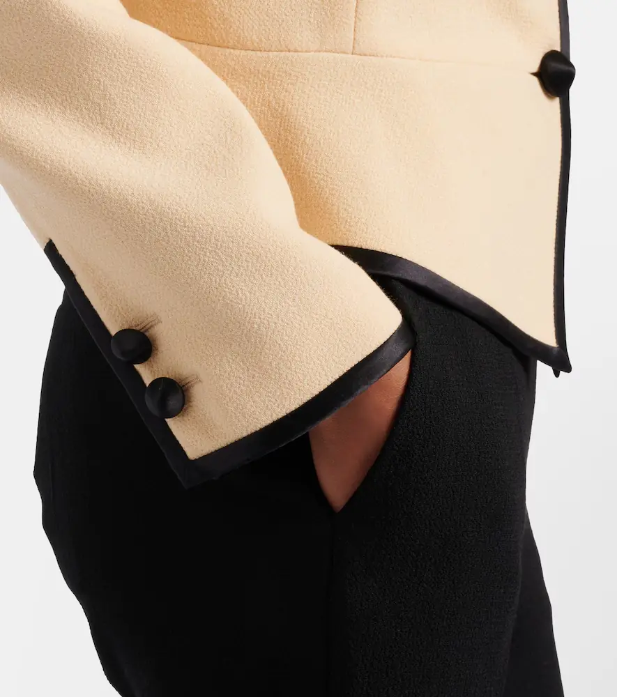 Valentino Bow-detail virgin wool crêpe jacket | Thumbnail 2 Valentino Bow-detail virgin wool crêpe jacket | Thumbnail 2