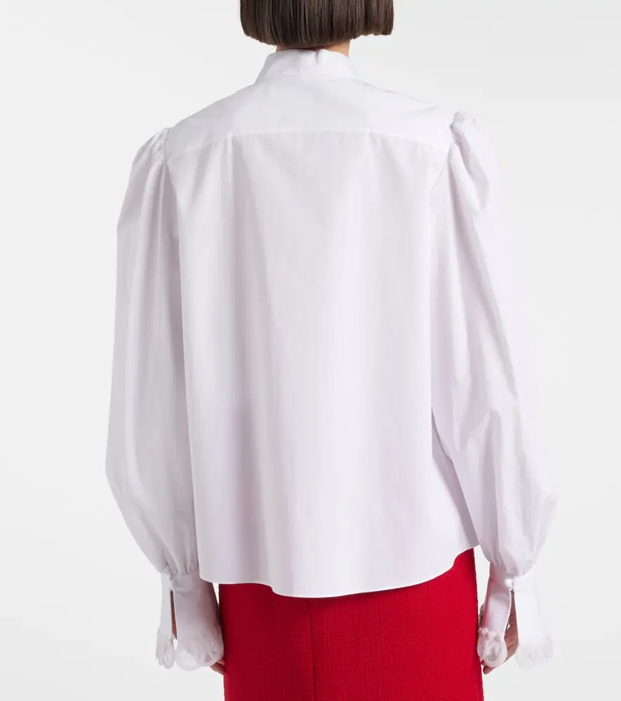 Valentino Garavani Embroidered cotton poplin blouse | Thumbnail 5