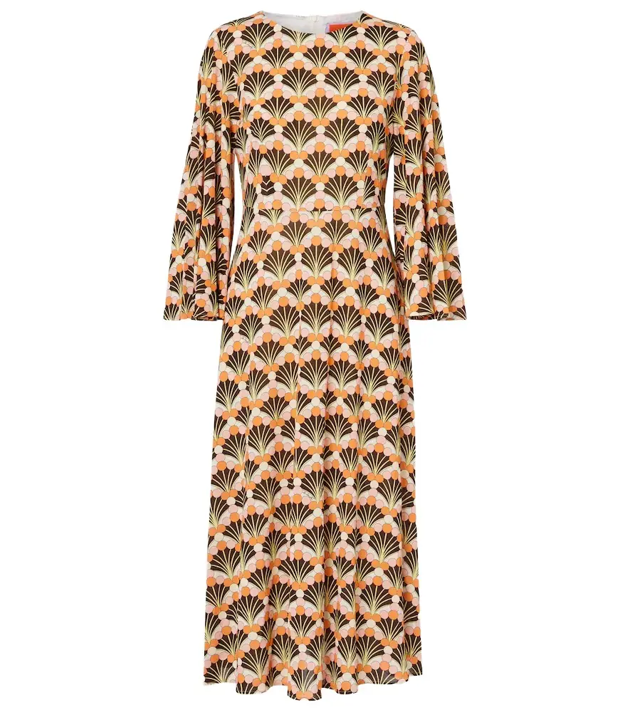 La DoubleJ Sorella printed midi dress
