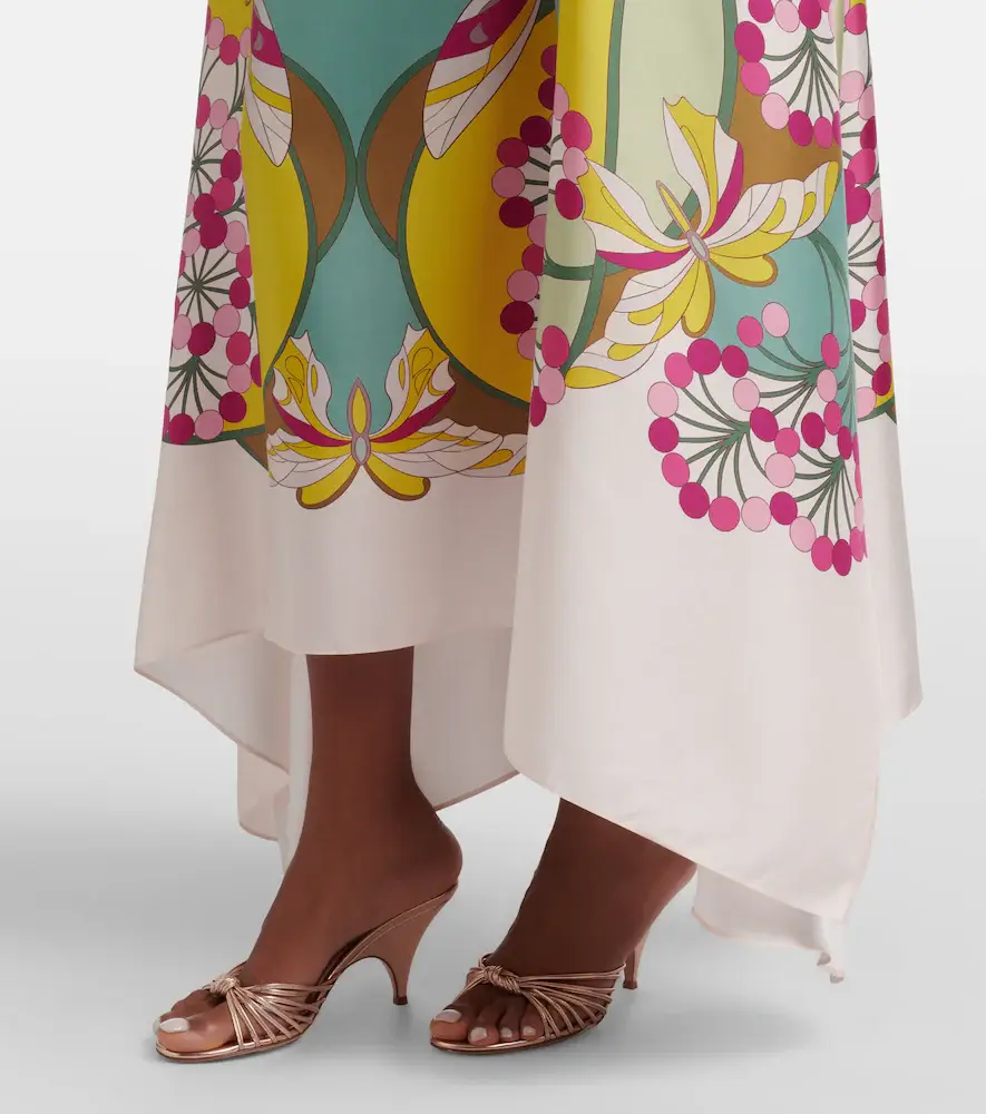 La DoubleJ San Carlo printed silk satin midi dress | Thumbnail 3