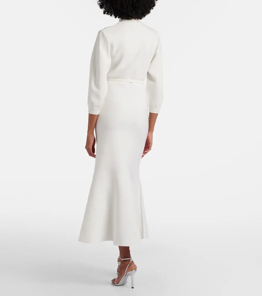 Roland Mouret Cutout knitted belted midi dress | Thumbnail 3 Roland Mouret Cutout knitted belted midi dress | Thumbnail 3