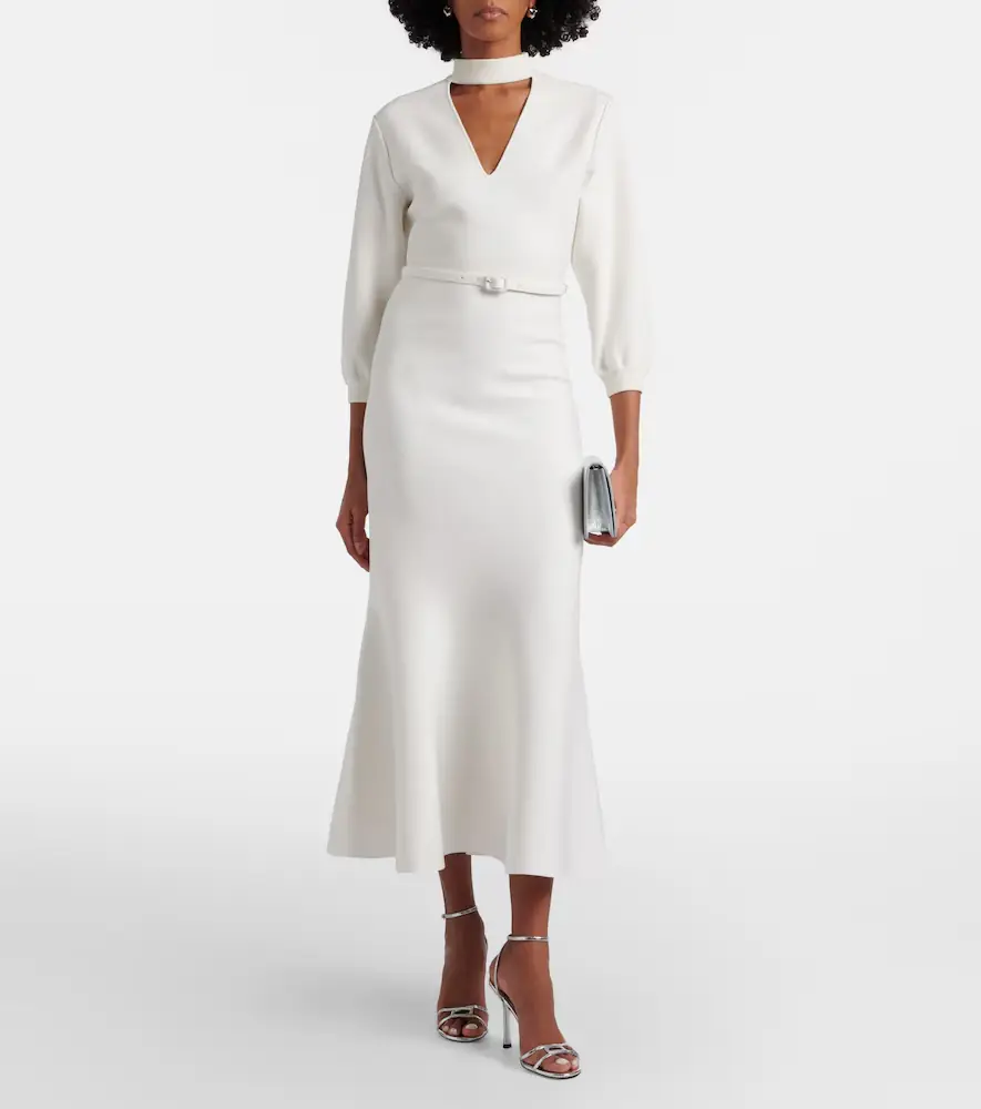 Roland Mouret Cutout knitted belted midi dress | Thumbnail 4 Roland Mouret Cutout knitted belted midi dress | Thumbnail 4