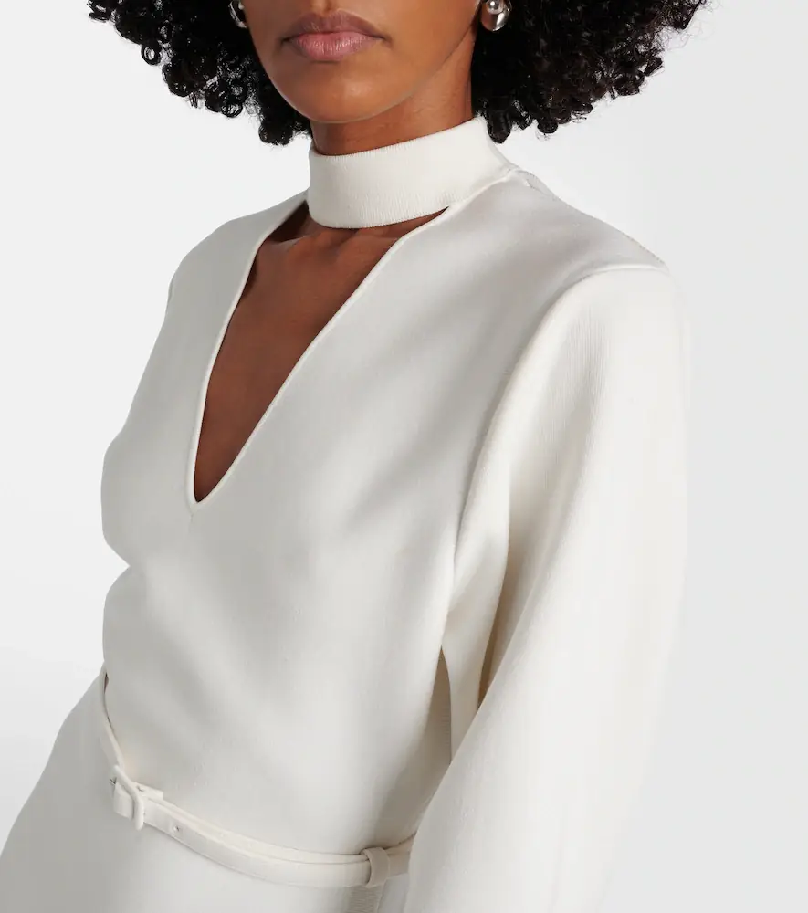 Roland Mouret Cutout knitted belted midi dress | Thumbnail 6 Roland Mouret Cutout knitted belted midi dress | Thumbnail 6