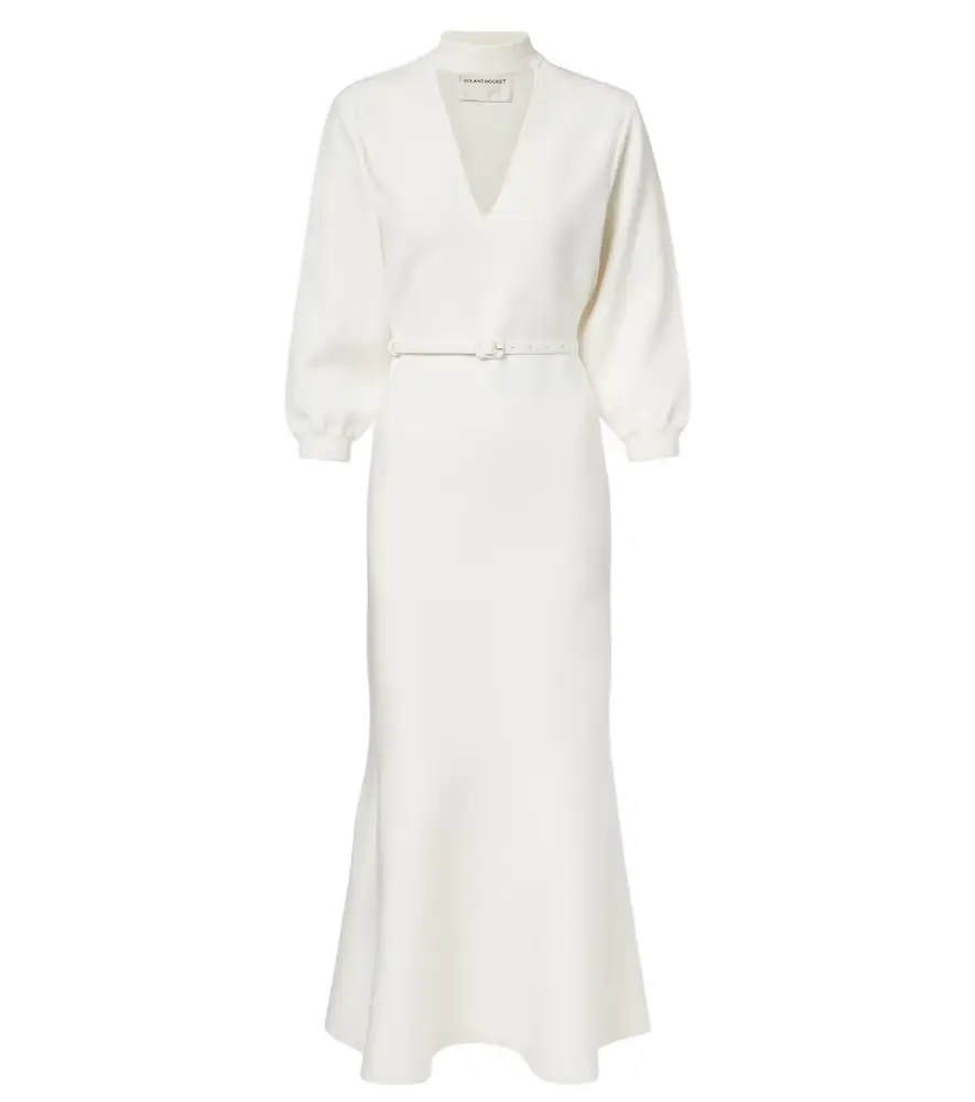 Cutout knitted belted midi dress Cutout knitted belted midi dress