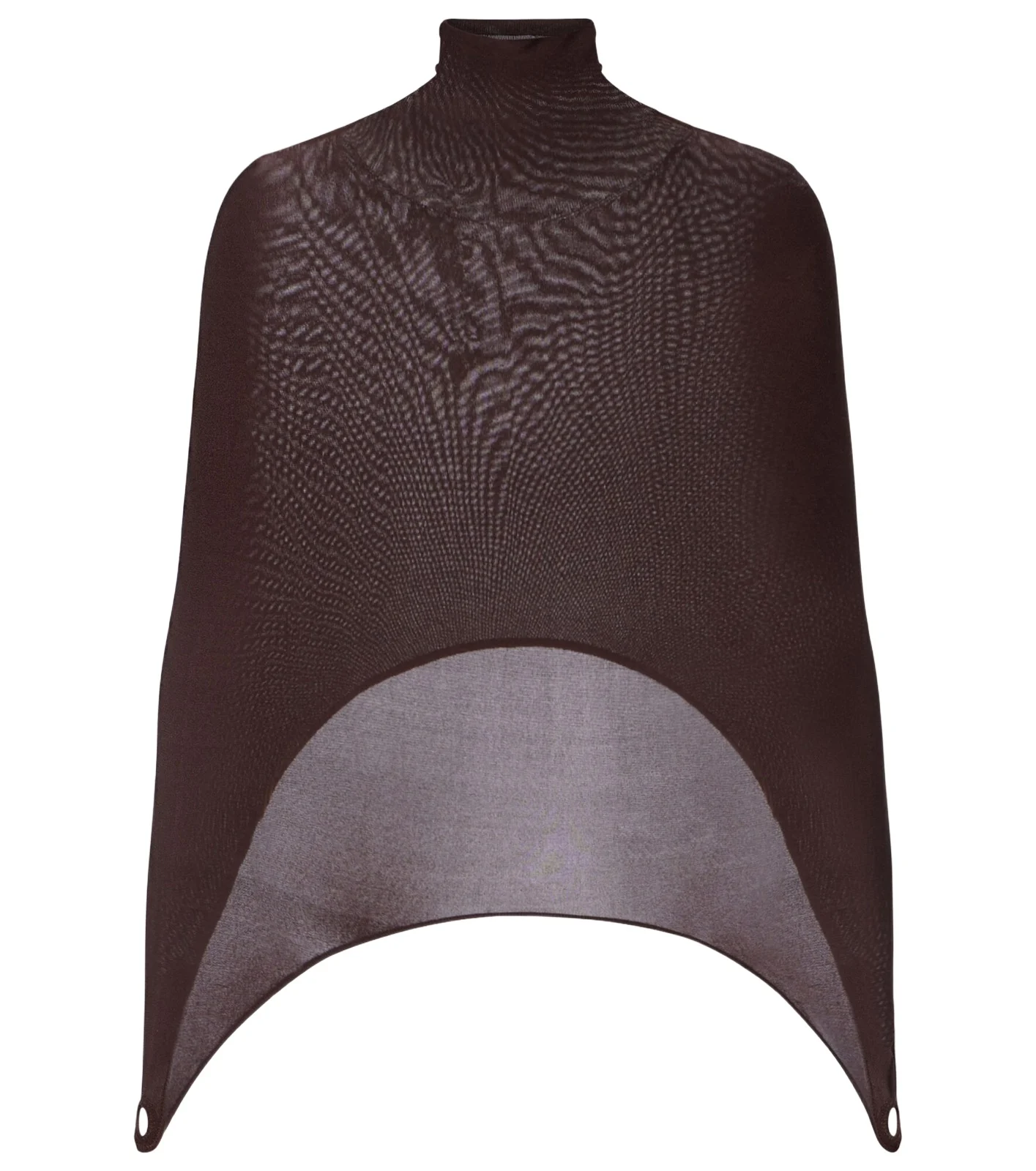 ALAÏA Open-back silk-blend turtleneck top