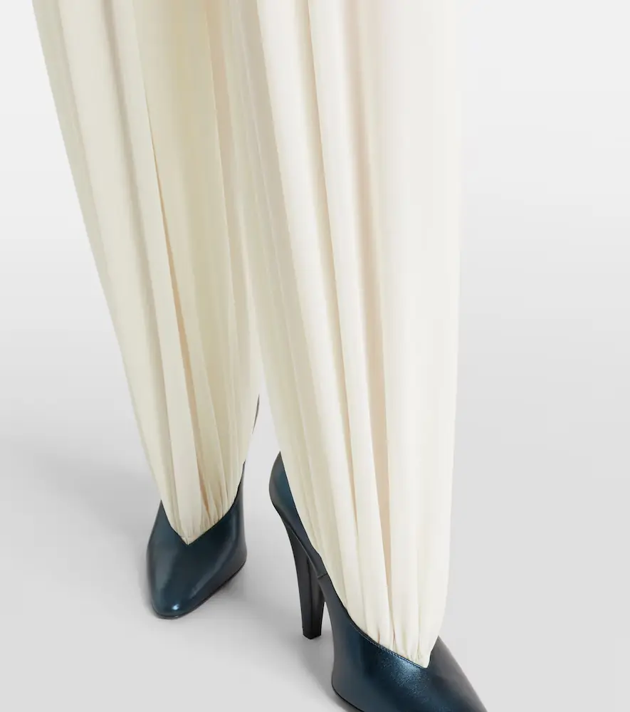 ALAÏA Silk-blend wide-leg pants | Thumbnail 2