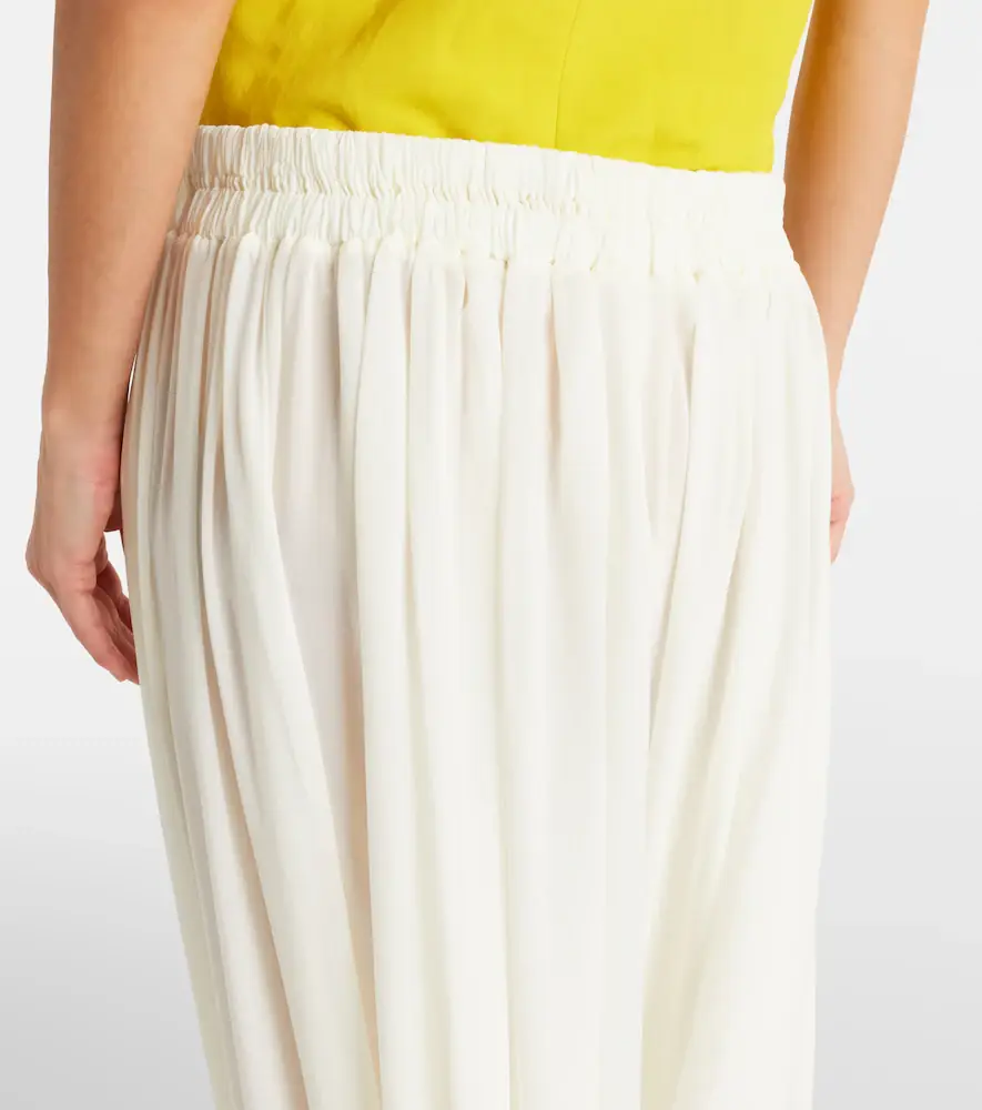 ALAÏA Silk-blend wide-leg pants | Thumbnail 3