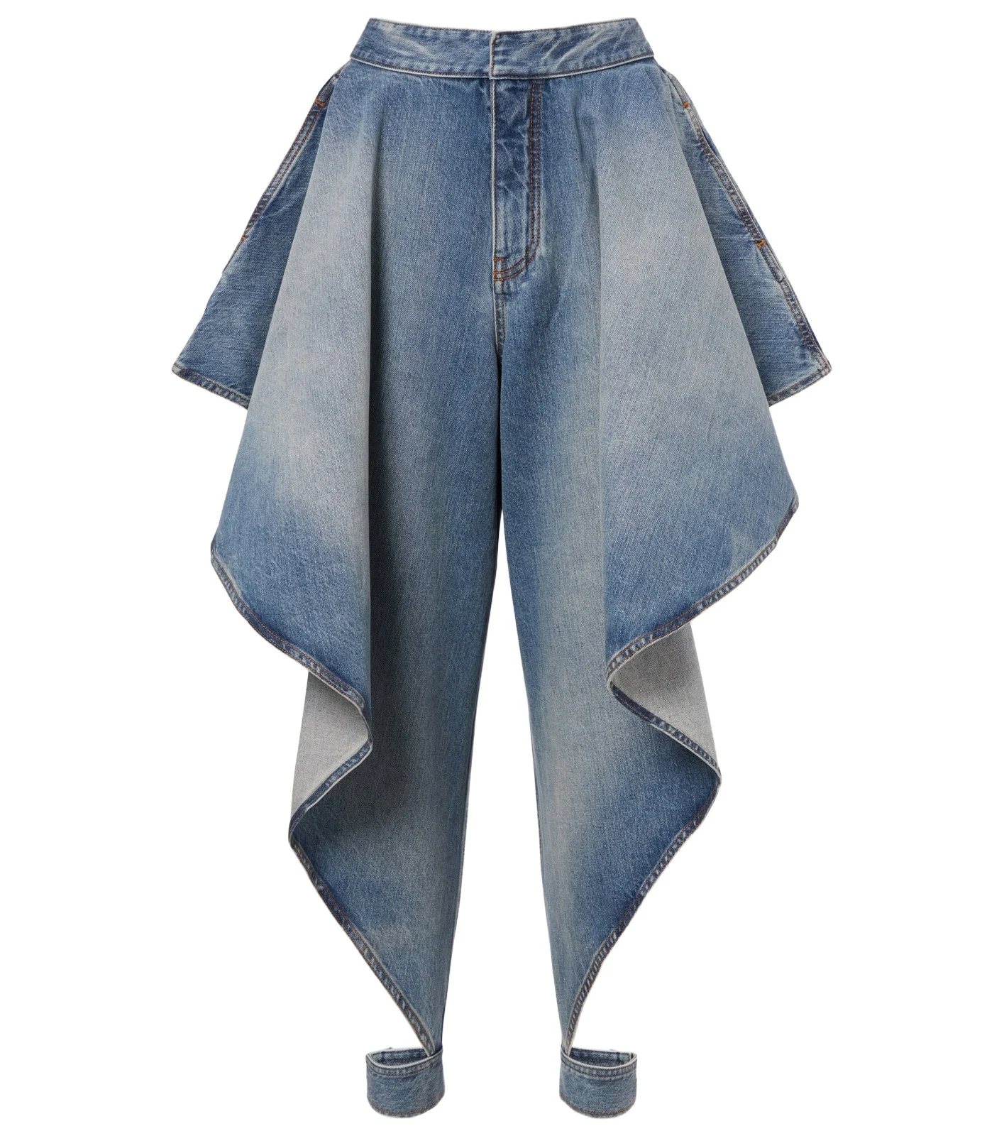ALAÏA Draped tapered jeans