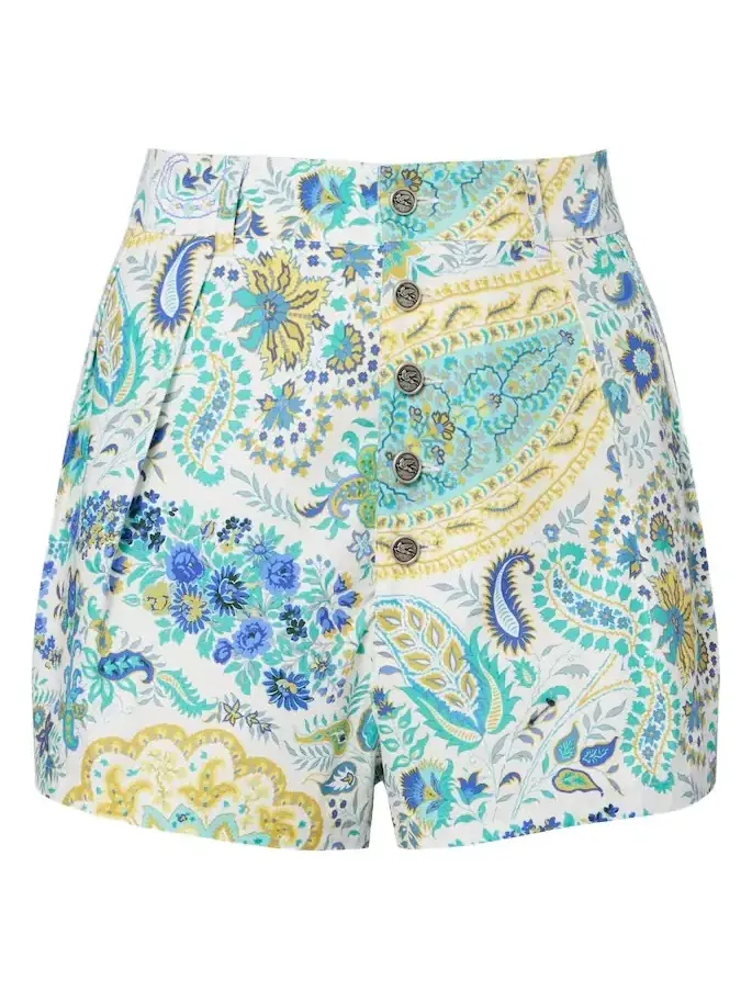 Paisley cotton shorts Paisley cotton shorts