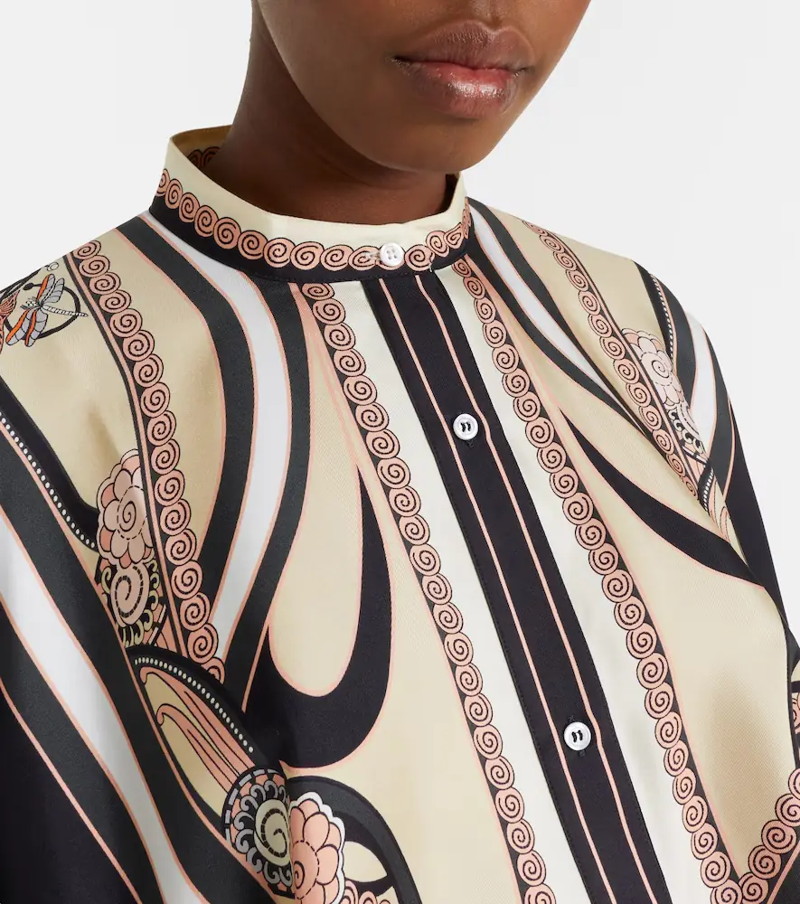 La DoubleJ Foulard printed silk twill shirt | Thumbnail 5