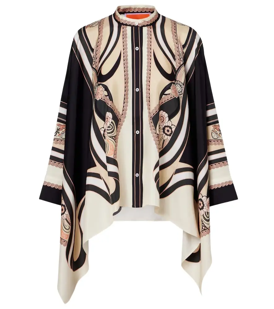 La DoubleJ Foulard printed silk twill shirt