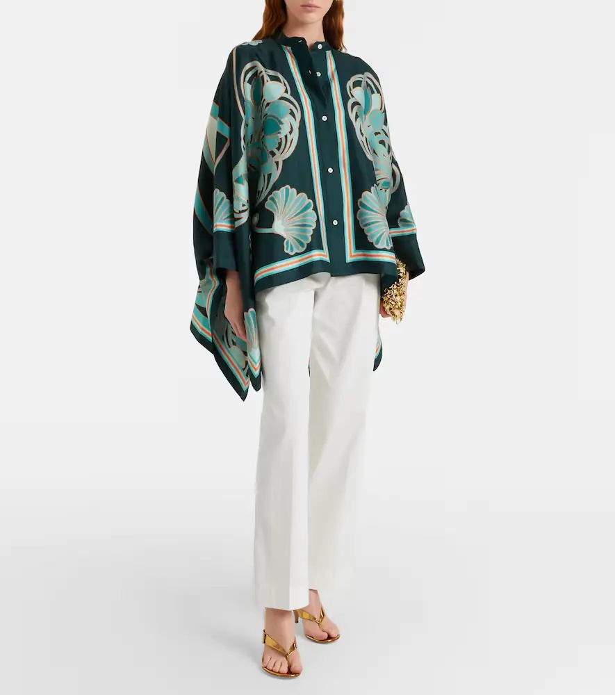 La DoubleJ Foulard printed silk twill shirt | Thumbnail 2