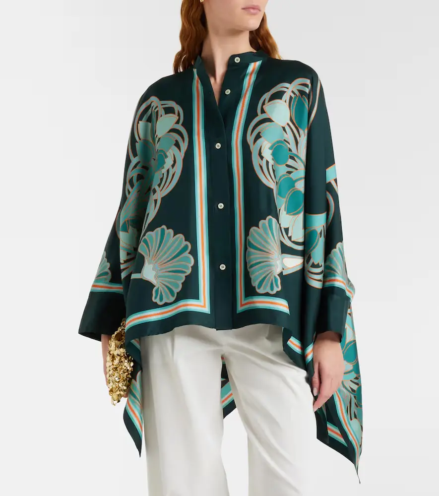 La DoubleJ Foulard printed silk twill shirt | Thumbnail 6