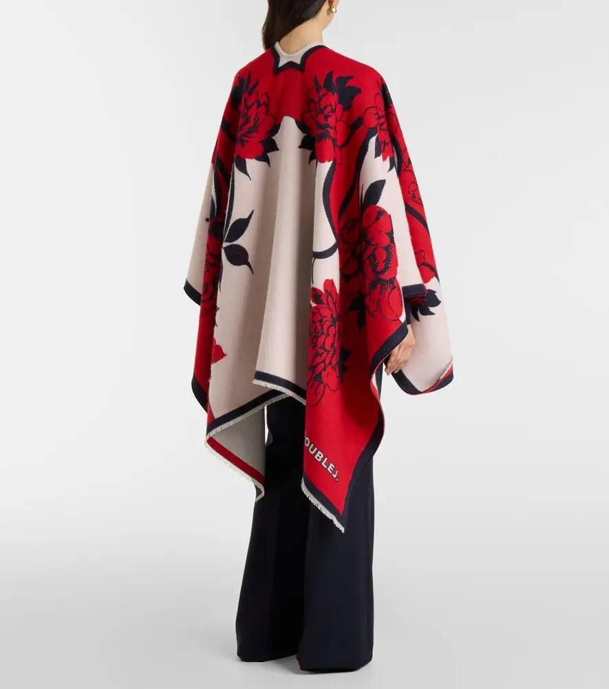 La DoubleJ Soul floral wool and silk poncho | Thumbnail 5 La DoubleJ Soul floral wool and silk poncho | Thumbnail 5