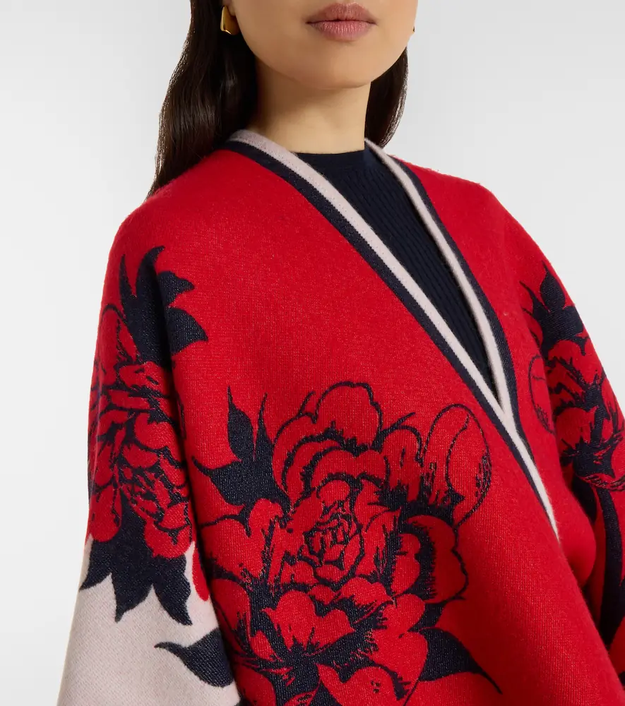 La DoubleJ Soul floral wool and silk poncho | Thumbnail 6 La DoubleJ Soul floral wool and silk poncho | Thumbnail 6