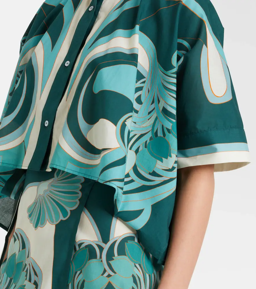 La DoubleJ Foulard printed cropped cotton muslin shirt | Thumbnail 2 La DoubleJ Foulard printed cropped cotton muslin shirt | Thumbnail 2