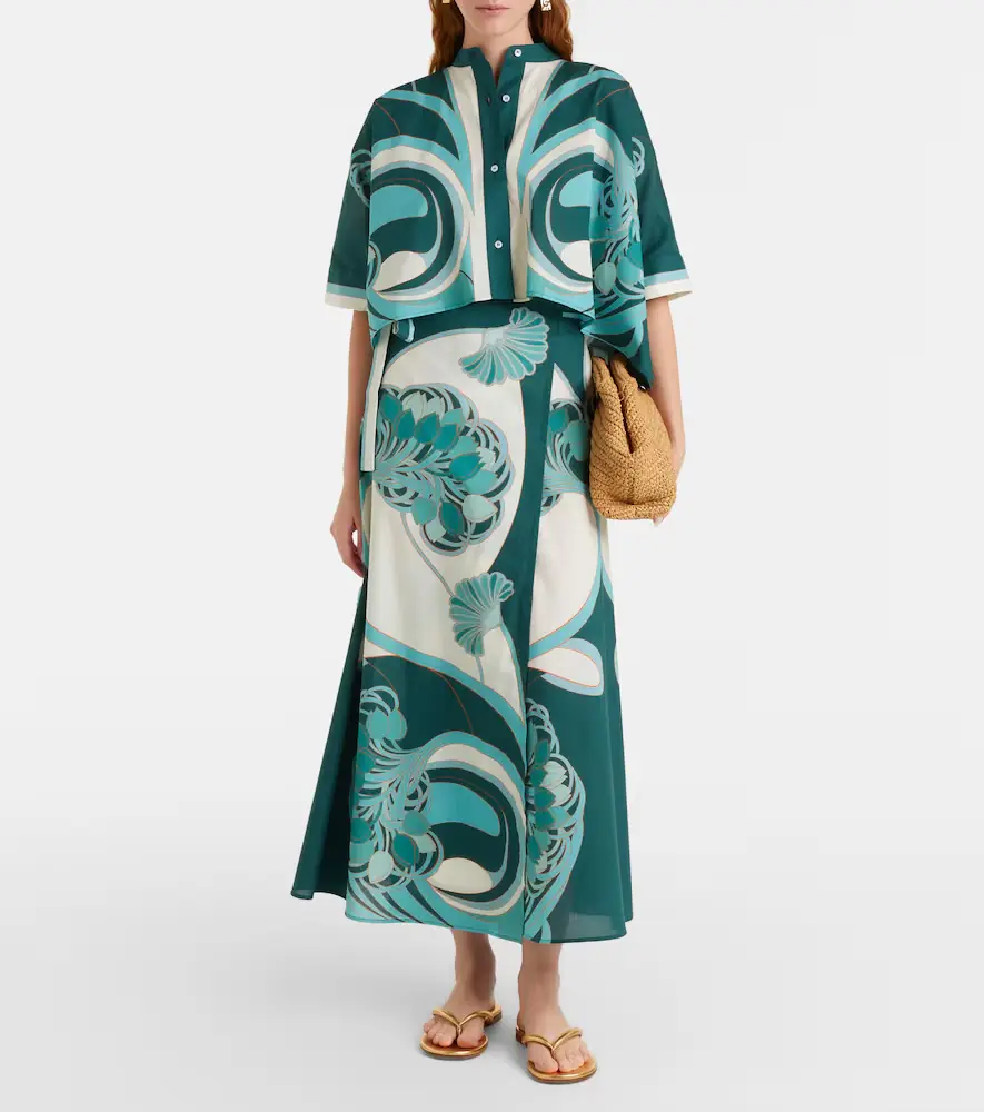 La DoubleJ Foulard printed cropped cotton muslin shirt | Thumbnail 5 La DoubleJ Foulard printed cropped cotton muslin shirt | Thumbnail 5