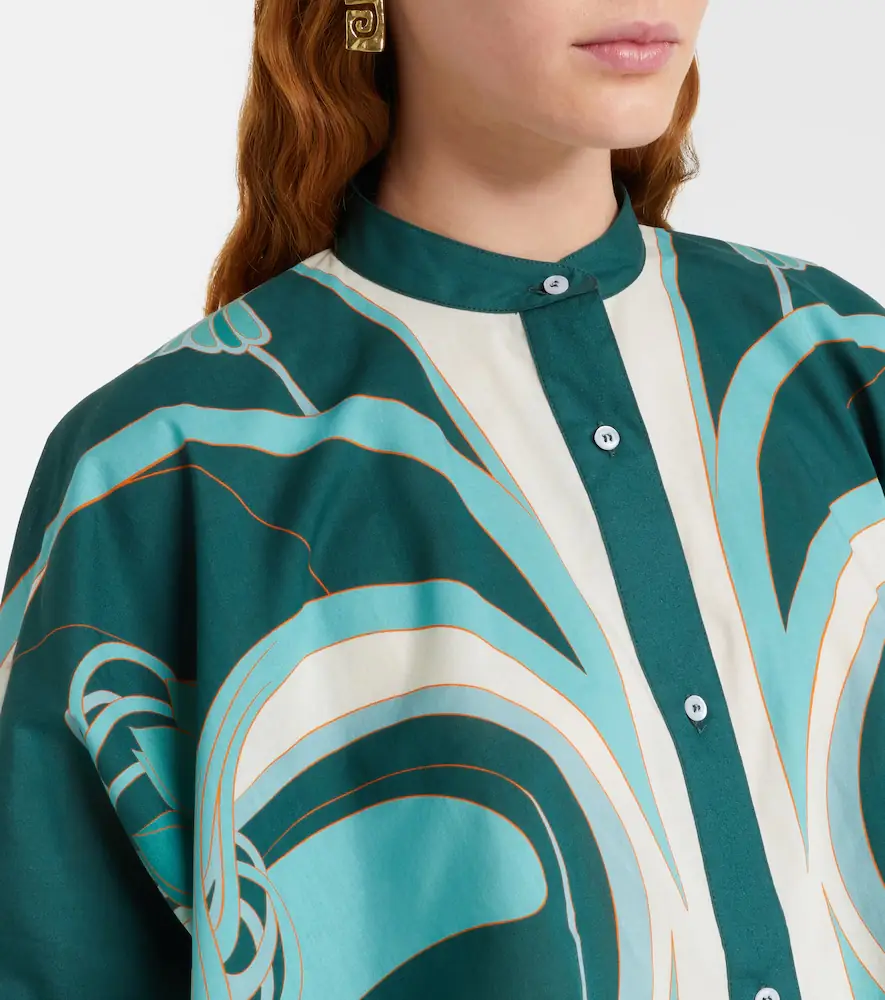 La DoubleJ Foulard printed cropped cotton muslin shirt | Thumbnail 6 La DoubleJ Foulard printed cropped cotton muslin shirt | Thumbnail 6