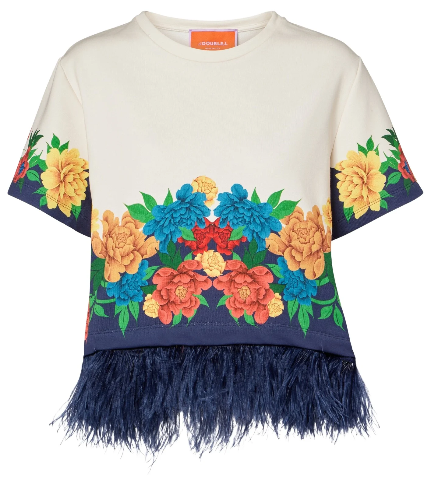 La DoubleJ La Scala floral cotton jersey T-shirt